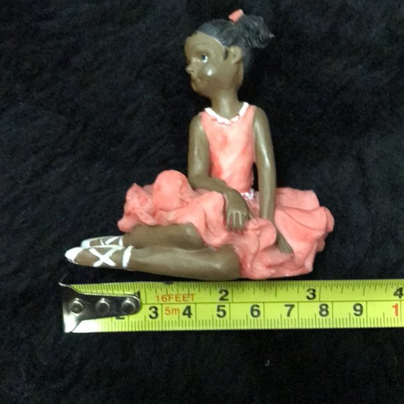 Ballerina Black/Afro-American Miniature Statue - Picture 15 of 16